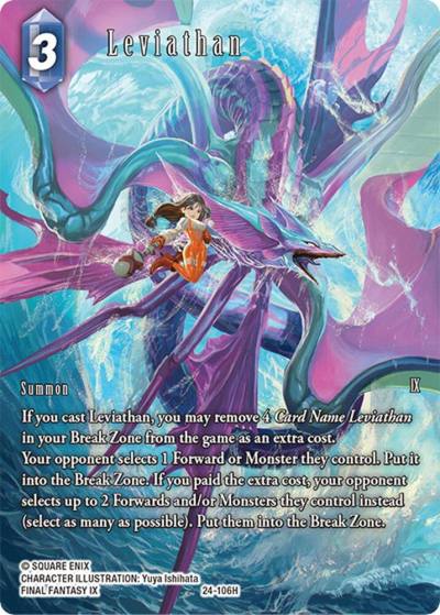 Leviathan Full Art 24-106H Hidden Legends Final Fantasy card