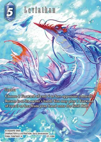 Leviathan Full Art 27-108H Journey of discovery Final Fantasy card