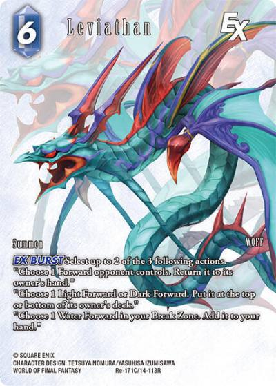 Leviathan Full Art Re-171C/14-113R Legacy Collection Final Fantasy card