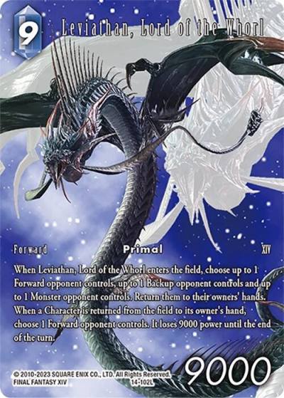 Leviathan Lord of the Whorl Full Art 14-102L Beyond Destiny Final Fantasy card