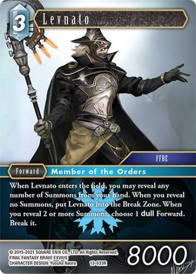 Levnato 13-033R Opus XIII: Crystal Radiance Final Fantasy card