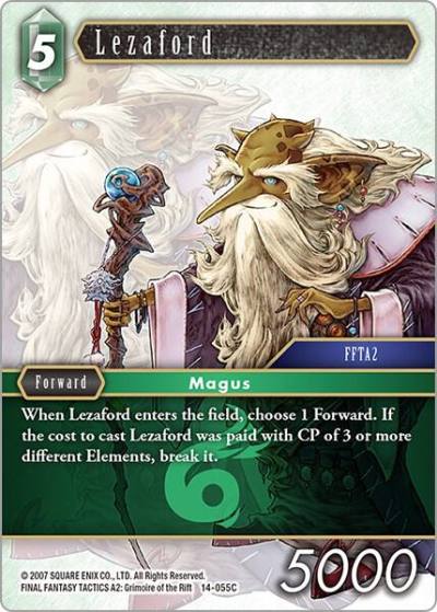Lezaford 14-055C Opus XIV: Crystal Abyss Final Fantasy card