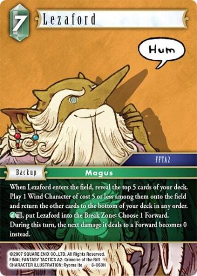 Lezaford 6-060H Opus VI Final Fantasy card