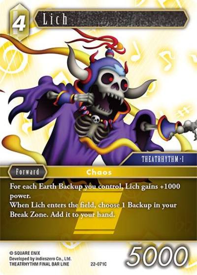 Lich 22-071C Hidden Hope Final Fantasy card