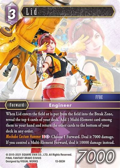 Lid 13-083H Opus XIII: Crystal Radiance Final Fantasy card