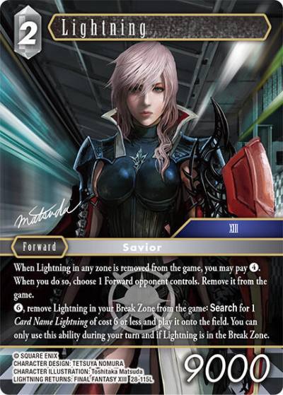 Lightning (115) 28-115L Dreamlike Oceans Final Fantasy card