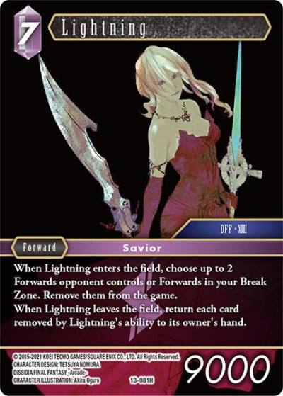 Lightning 13 081 13-081H Opus XIII: Crystal Radiance Final Fantasy card