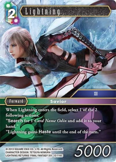 Lightning 13-116C Opus XIII: Crystal Radiance Final Fantasy card