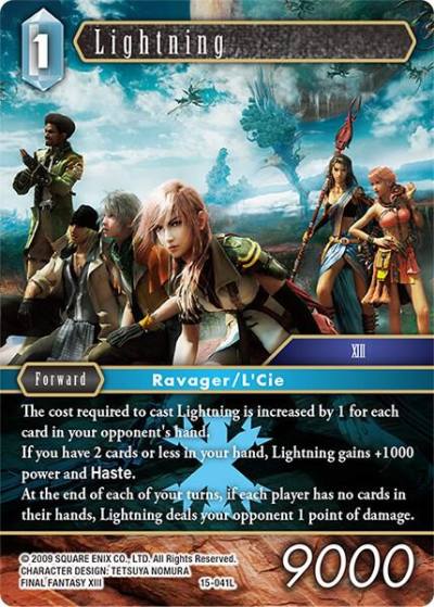 Lightning 15-041l Crystal Dominion Final Fantasy card