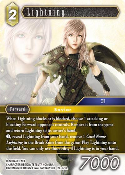 Lightning 24-070L Hidden Legends Final Fantasy card
