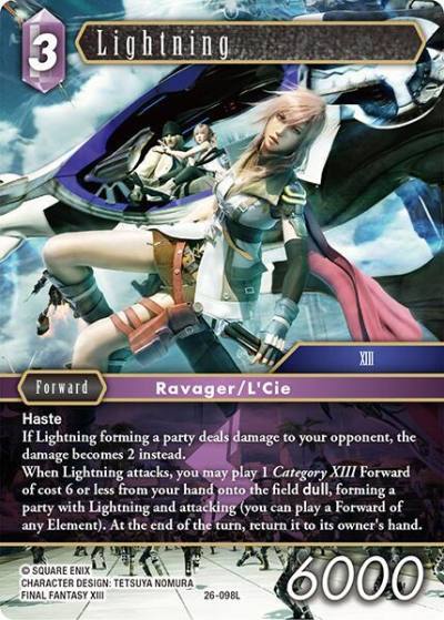 Lightning 26-098L Gunslinger in the abyss Final Fantasy card