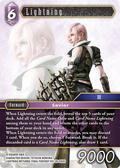 Lightning 28-093H Dreamlike Oceans Final Fantasy card