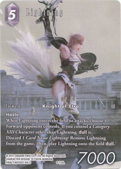 Lightning Full Art 4-115L Deck Exclusive Cards Final Fantasy card
