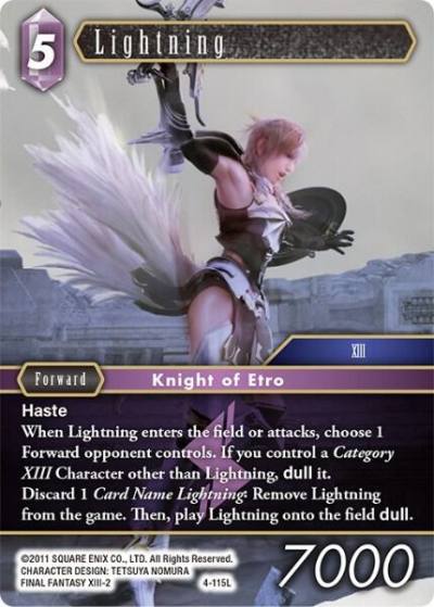 Lightning 4-115L Opus IV Final Fantasy card