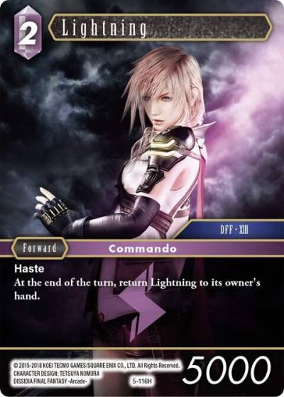 Lightning 5-116H Opus V Final Fantasy card