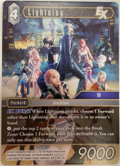 Lightning EX PR-110 Deck Exclusive Cards Final Fantasy card