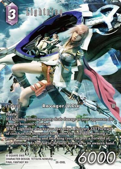 Lightning Full Art 26-098L Gunslinger in the abyss Final Fantasy card