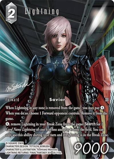 Lightning (Full Art) 28-115L Dreamlike Oceans Final Fantasy card