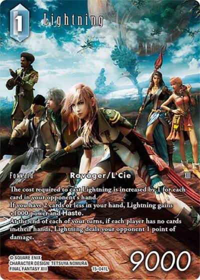 Lightning Full Art Reprint 15-041l Hidden Trials Final Fantasy card