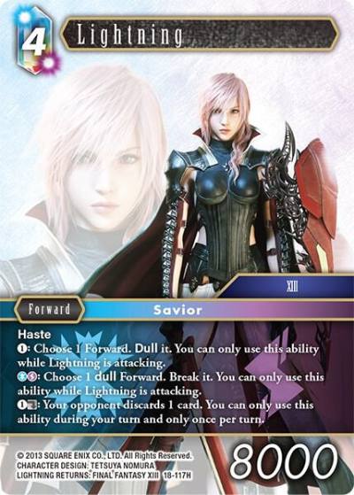 Lightning Hero 18-117H Resurgence of Power Final Fantasy card