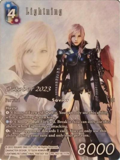 Lightning October 2023 PR-147/18-117H FF: Promo Cards Final Fantasy card