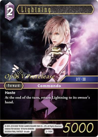 Lightning Prerelease Promo PR-027/5-116H FF: Promo Cards Final Fantasy card