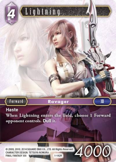 Lightning Rare 1-142R Opus I Final Fantasy card
