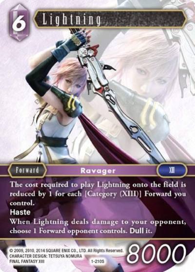 Lightning Starter 1-210S Opus I Final Fantasy card