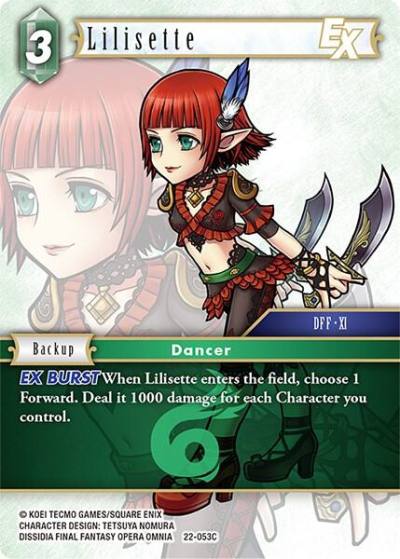 Lilisette EX 22-053C Hidden Hope Final Fantasy card