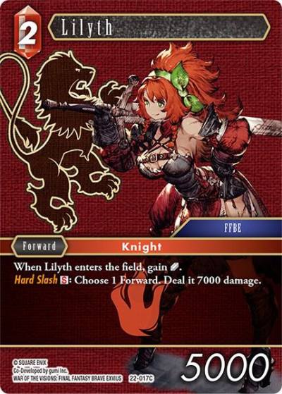 Lilyth 22-017C Hidden Hope Final Fantasy card