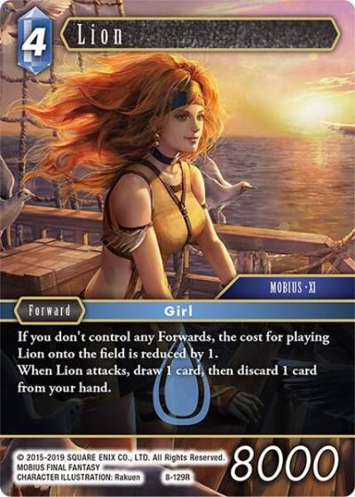 Lion 8-129R Opus VIII Final Fantasy card