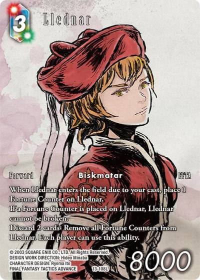 Llednar Full Art 13-108L Opus XIII: Crystal Radiance Final Fantasy card