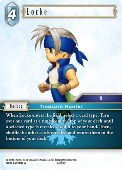 Locke 9-039C Opus IX Final Fantasy card