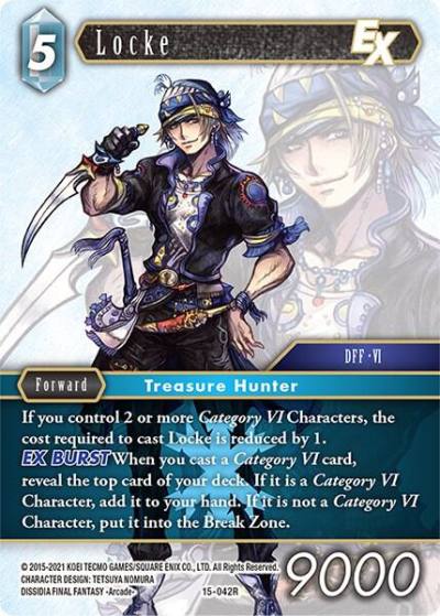 Locke EX 15-042R Crystal Dominion Final Fantasy card