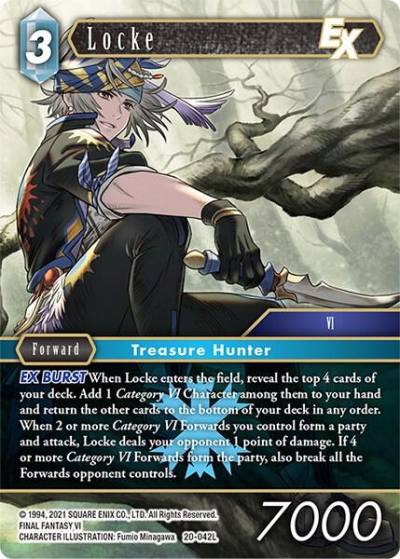 Locke EX 20-042L Dawn of Heroes Final Fantasy card