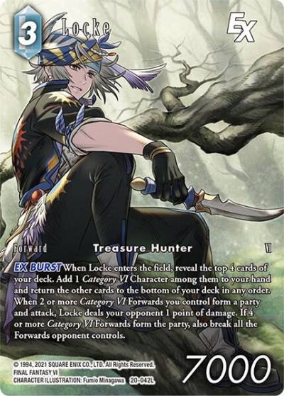 Locke EX Full Art 20-042L Dawn of Heroes Final Fantasy card
