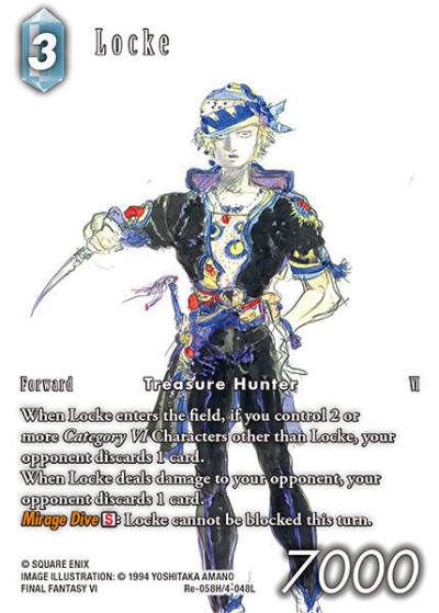 Locke Full Art Re-058H/4-048L Legacy Collection Final Fantasy card