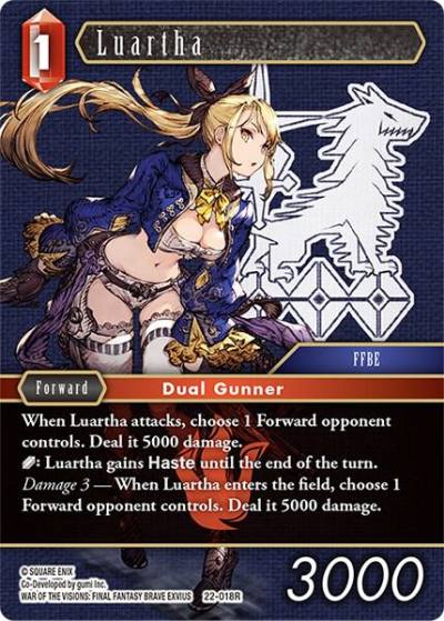 Luartha 22-018R Hidden Hope Final Fantasy card