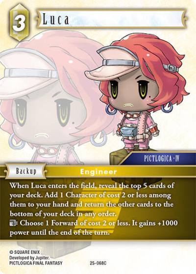 Luca 25-068C Tears of the Planet Final Fantasy card