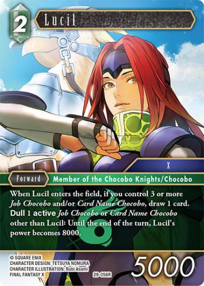 Lucil 29-056R Blissful Eternity Final Fantasy card