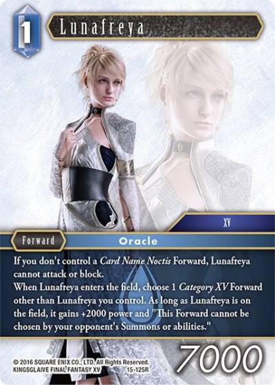 Lunafreya 15-125R Crystal Dominion Final Fantasy card