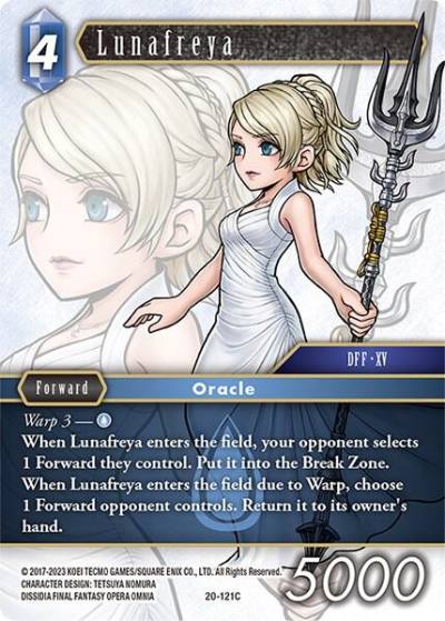 Lunafreya 20-121C Dawn of Heroes Final Fantasy card