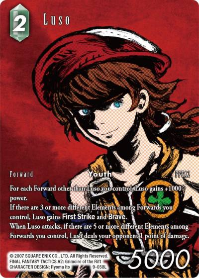 Luso Full Art 9-058L Opus IX Final Fantasy card
