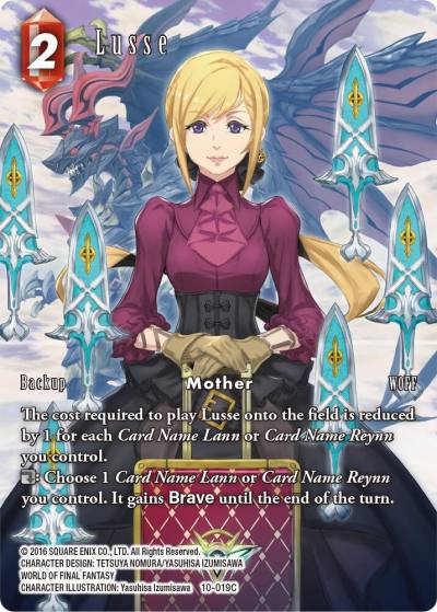 Lusse Full Art 10-019C Opus X Final Fantasy card