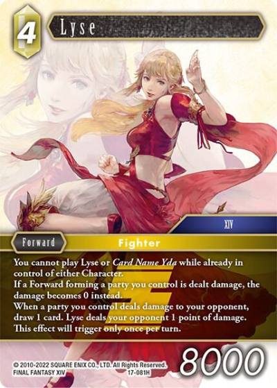 Lyse 17-081H Rebellion's Call Final Fantasy card