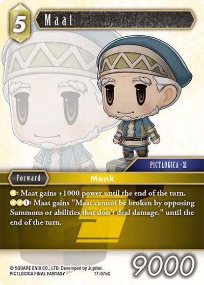 Maat 17-075C Rebellion's Call Final Fantasy card