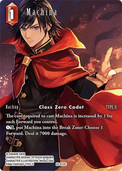 Machina Full Art 22-013C Hidden Hope Final Fantasy card