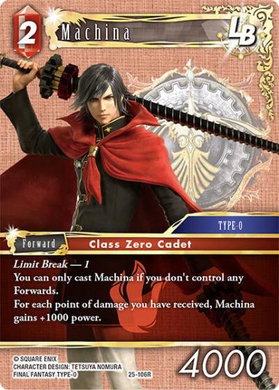Machina LB 25-106R Tears of the Planet Final Fantasy card