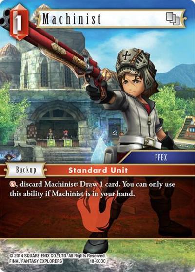 Machinist 18-003C Resurgence of Power Final Fantasy card