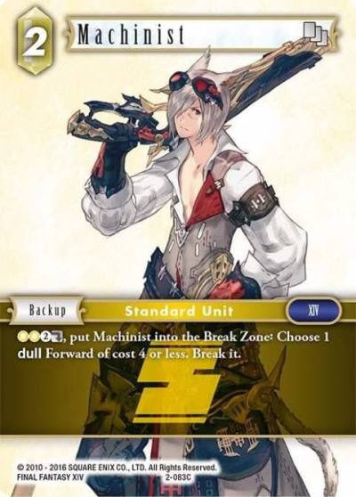 Machinist 2-083C Opus II Final Fantasy card